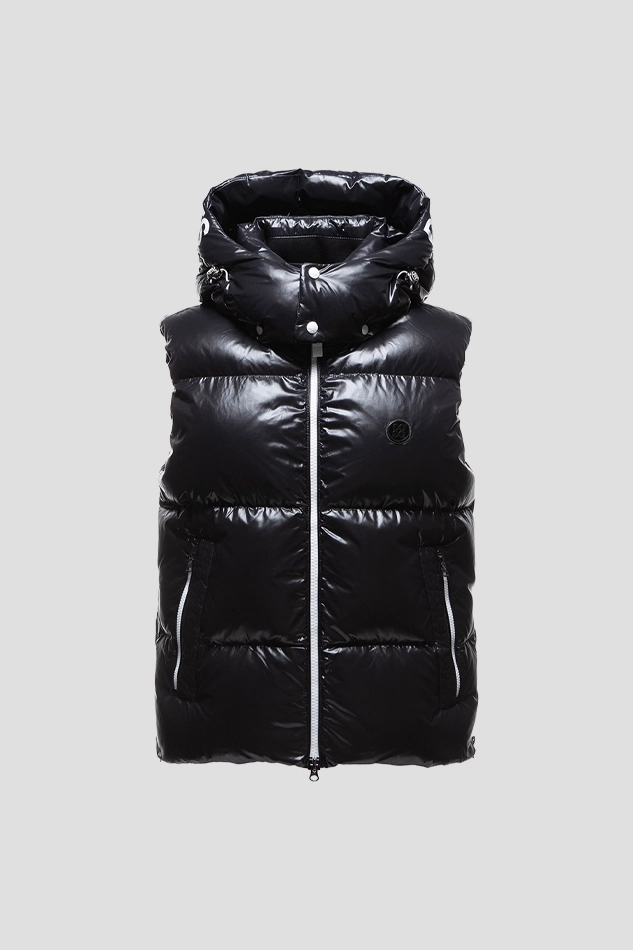 BEARBRICK PUFFER DOWN VEST UNISEX-BLACK