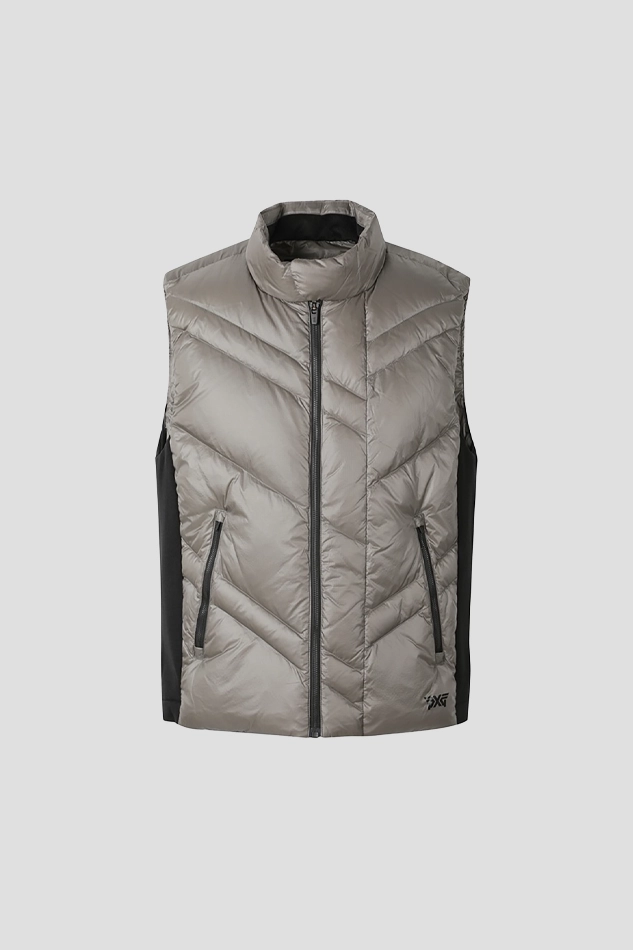 MENS WINTER NEW QUILTED DOWN VEST-KHAKI