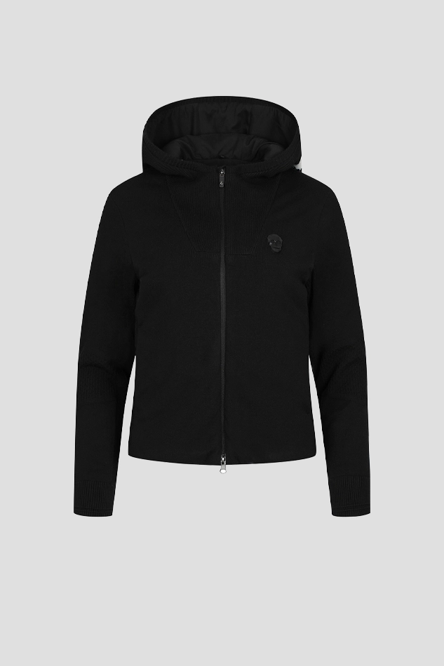 WOMEN AERO TECH HOODY SWEATER DOWN-BLACK