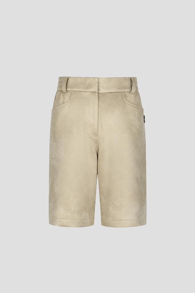 WOMEN GHOST SMOG LONG SHORTS-KHAKI