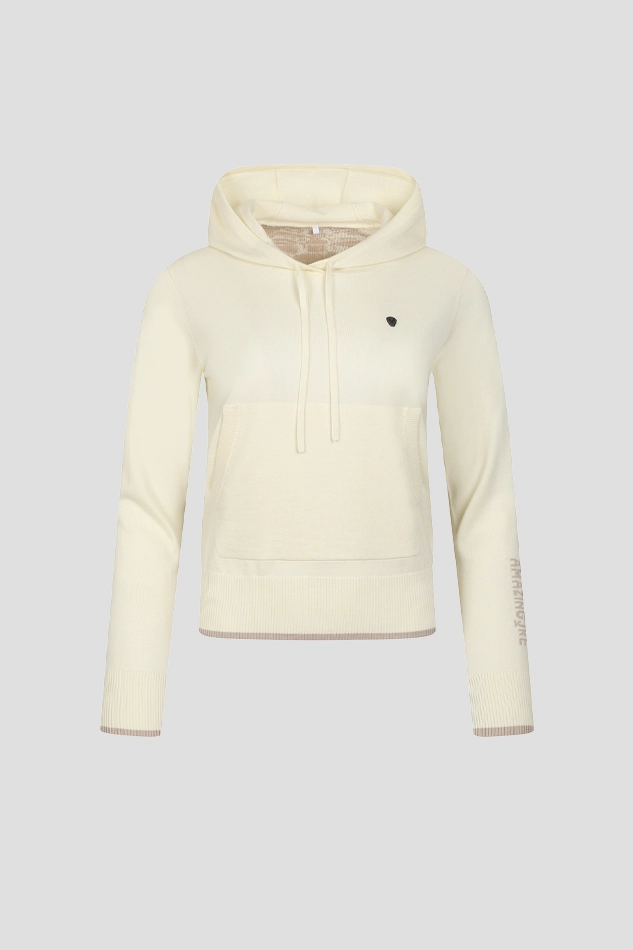 WOMEN ALEXRAY HOODIE CARDIGAN-BEIGE