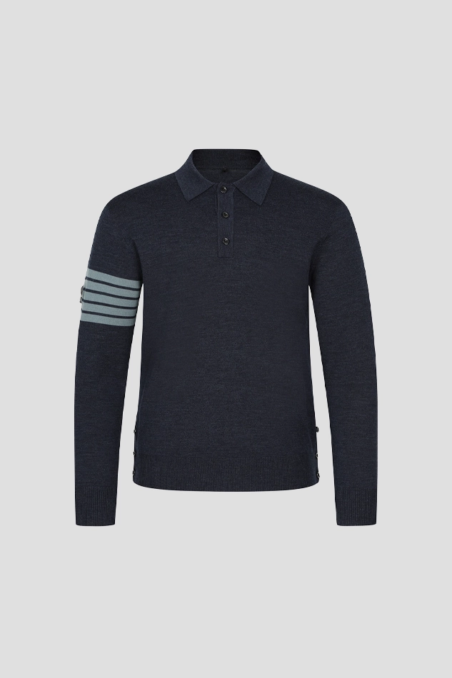 MEN GHOST SWEATER-BLACK