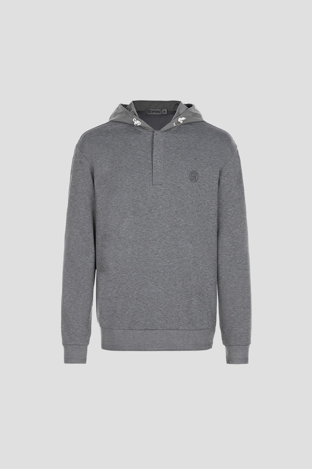 HOODED MIDDLER MEN-GRAY