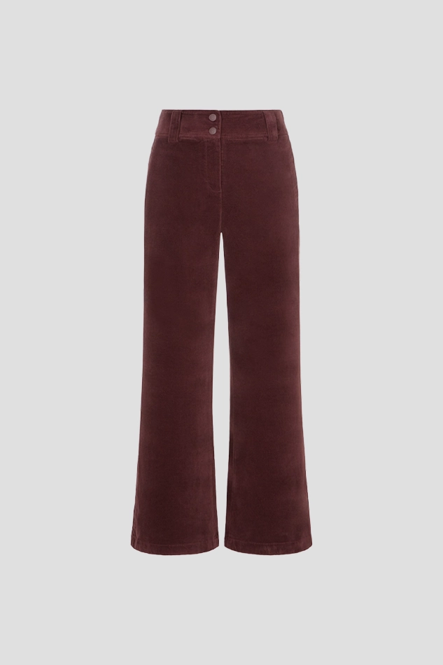 CORDUROY BOOTCUT PANT WOMEN-WINE