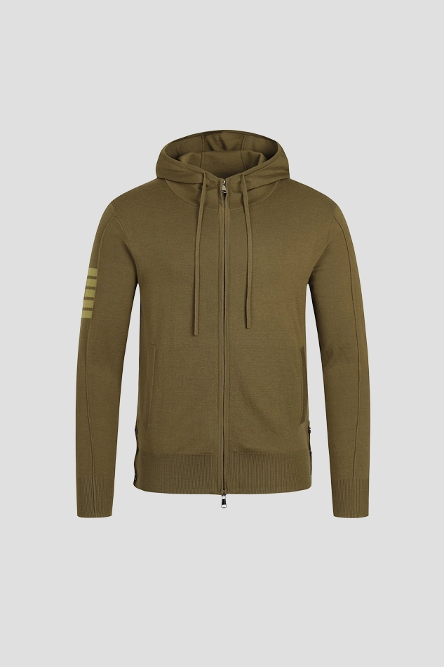 MEN GHOST HOODIE SWEATER-KHAKI
