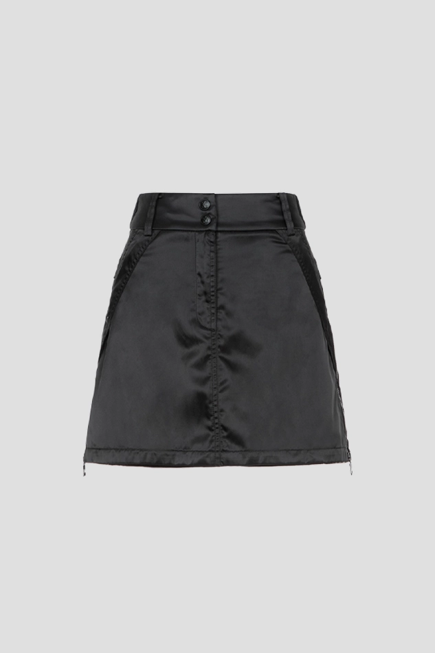 WOVEN SKIRT WOMEN-BLACK