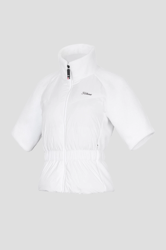 HALF HYBRID DOWN KNIT-WHITE