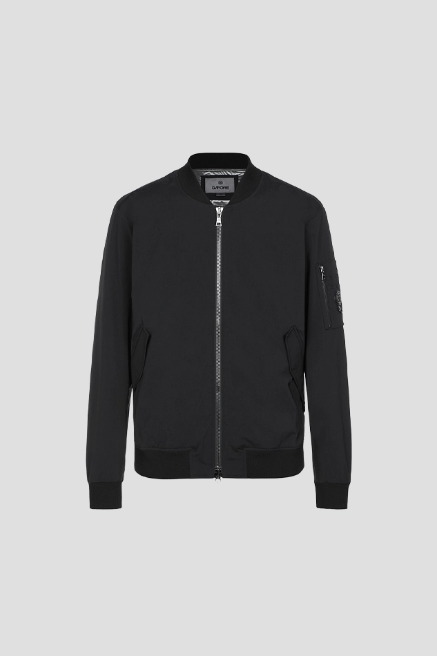 WASHED NYLON JACKET MEN-BLACK