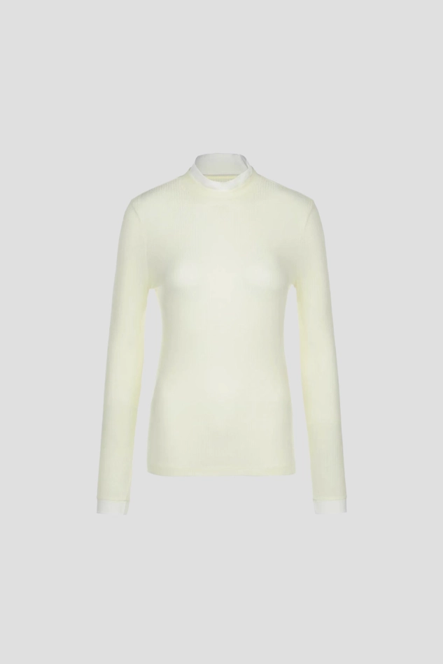 WOMENS BASE LAYER TOP-WHITE