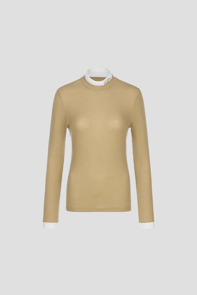 WOMENS BASE LAYER TOP-KHAKI