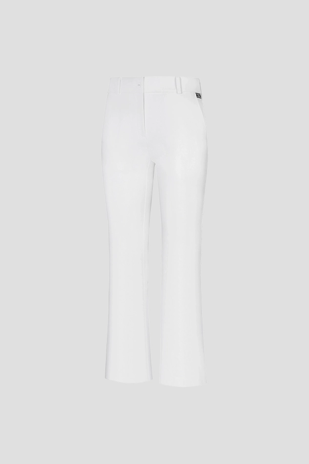 WINTER BOOTCUT PANTS-WHITE