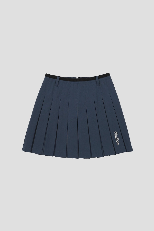 TR ACCORDION SKIRT-NAVY