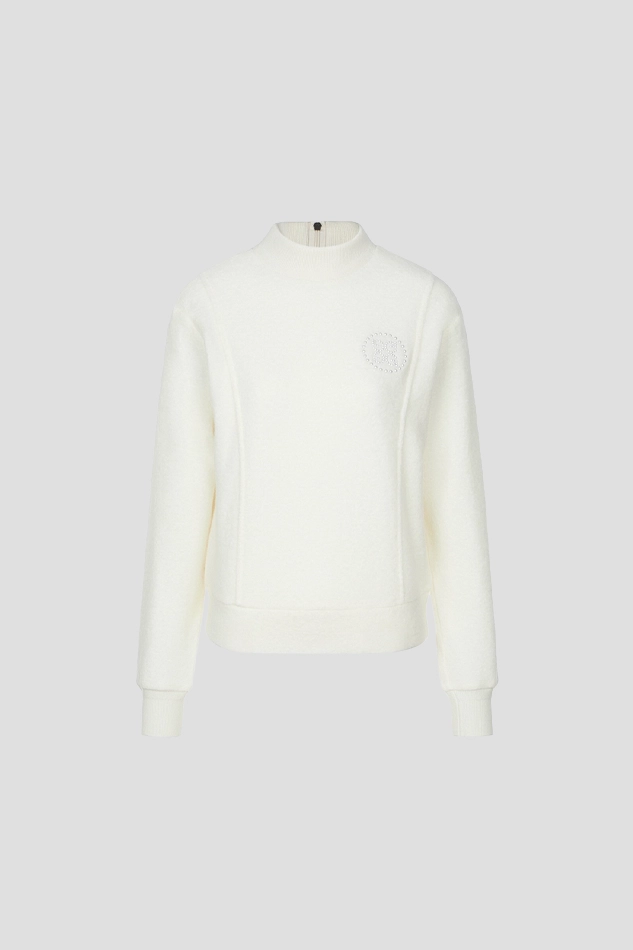 BOUCLÉ CREWNECK WOMEN-LVORY