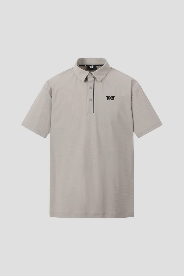 SUMMER TEXTURED COLLAR SHORT-SLEEVE