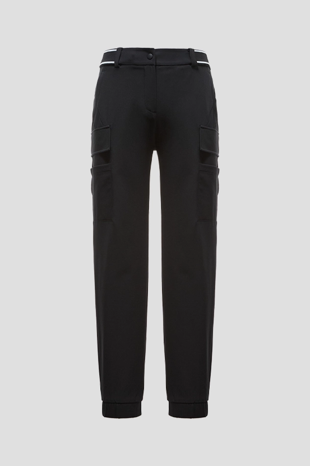 STRETCHABLE JOGGER PANTS WOMEN-BLACK