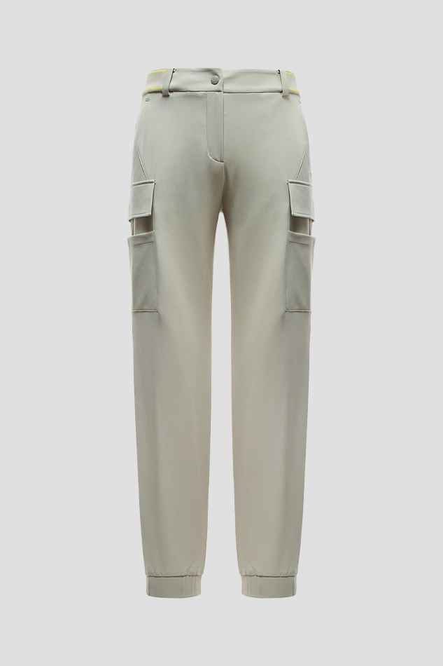 STRETCHABLE JOGGER PANTS WOMEN-KHAKI
