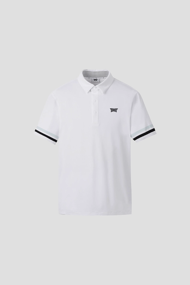 SUMMER KNITTED SLEEVE COLLAR SHORT-SLEEVE-WHITE