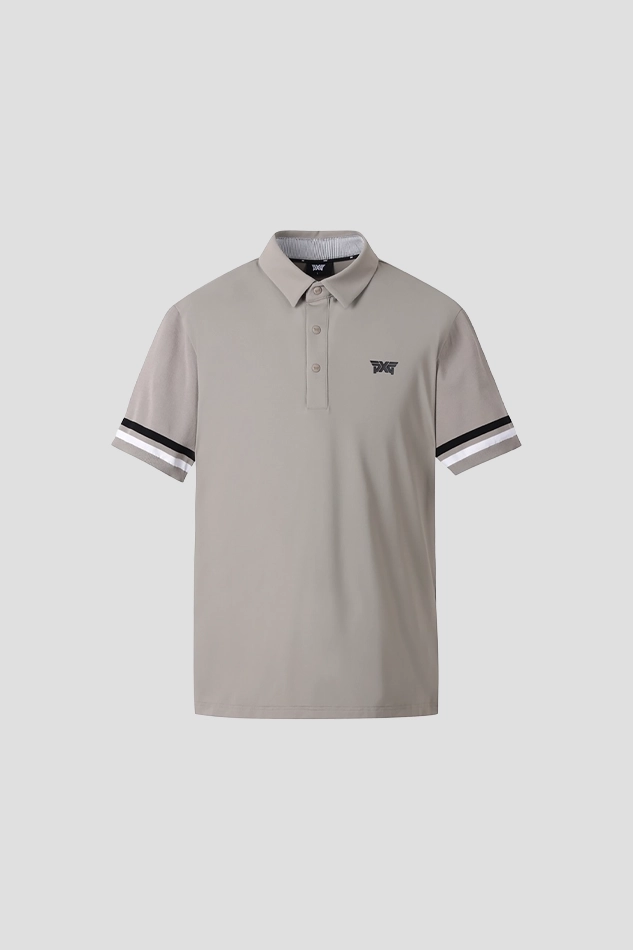 SUMMER KNITTED SLEEVE COLLAR SHORT-SLEEVE-KHAKI