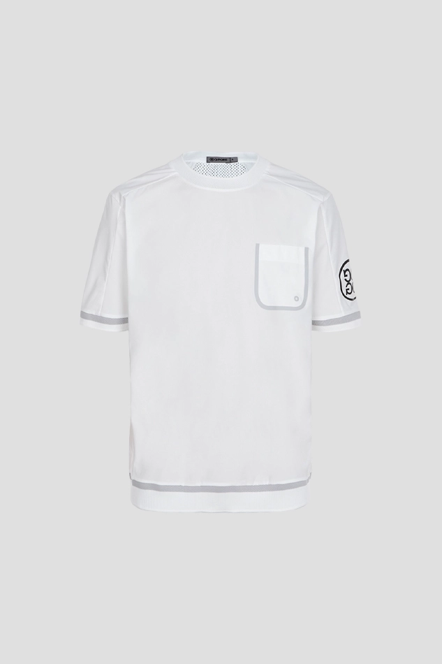 PUNCH DETAILED T SHIRT MEN-WHITE