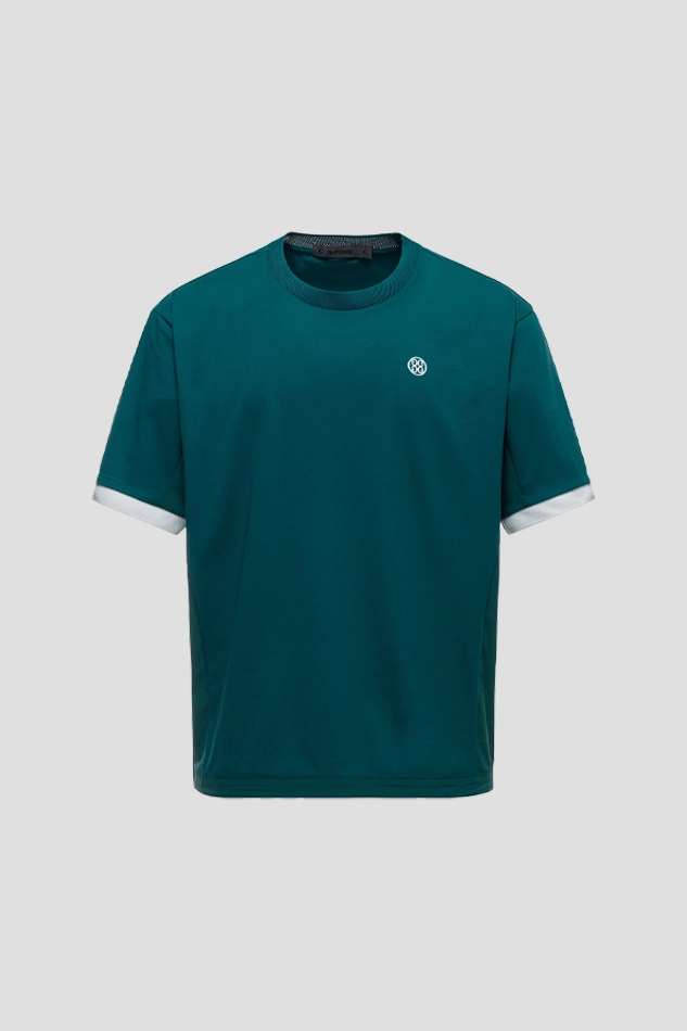 COLOURBLOCK T SHIRT MEN-GREEN