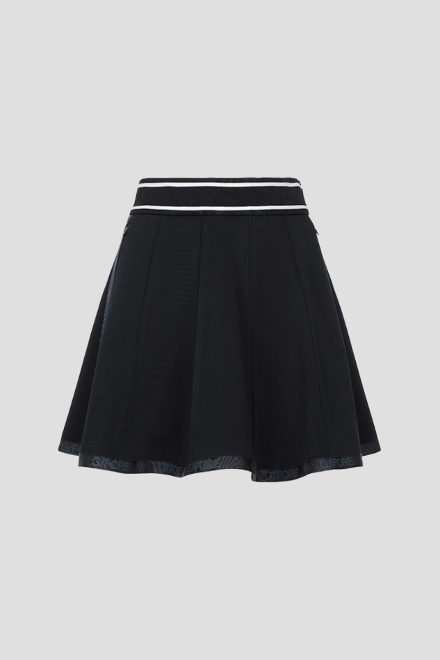 FLARED SKIRT WOMEN-BLUE