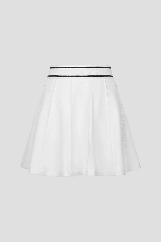 FLARED SKIRT WOMEN-WHITE