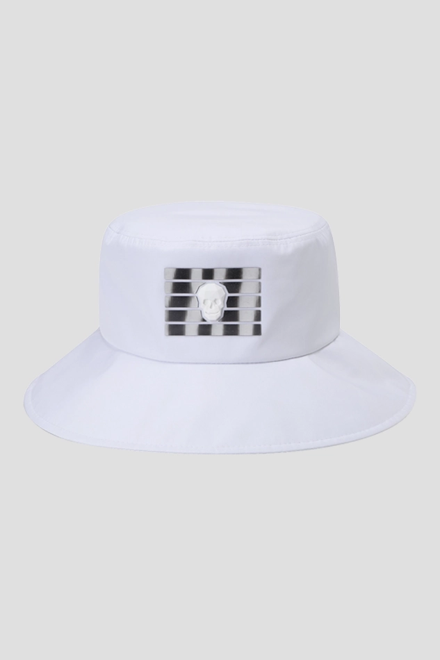 WATER PROOF WIDE BUCKET HAT-WHITE