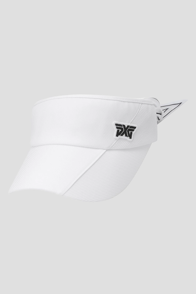 WOMENS ESSENTIAL RIBBON VISOR-WHITE