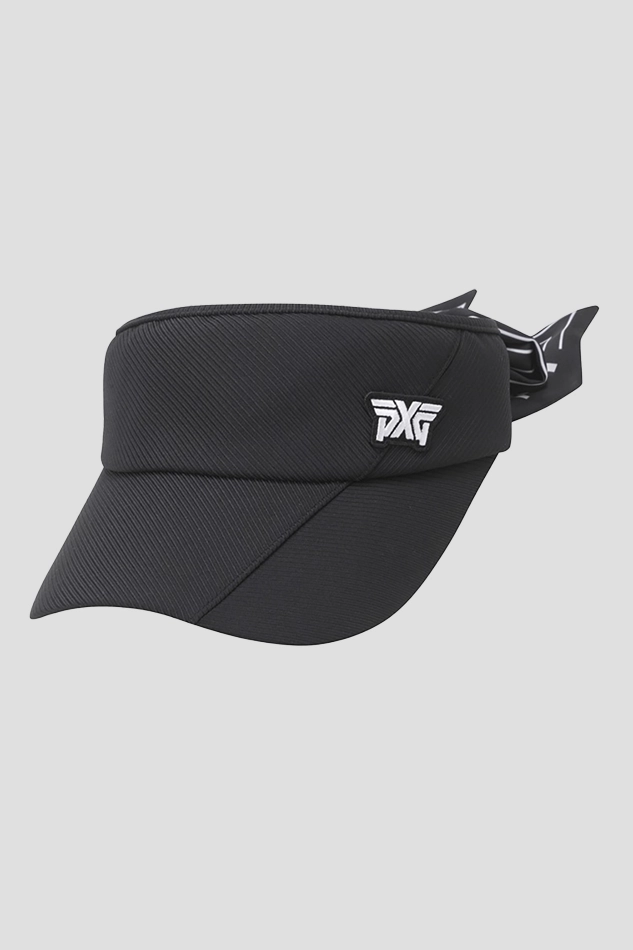 WOMENS ESSENTIAL RIBBON VISOR-BLACK