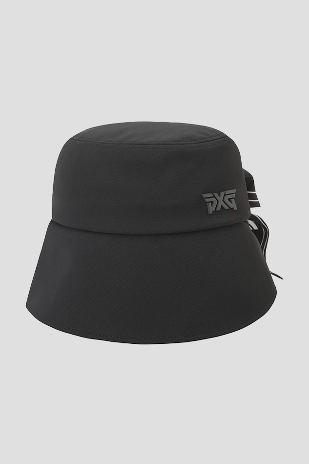 WOMENS SCARF BONNET HAT-BLACK