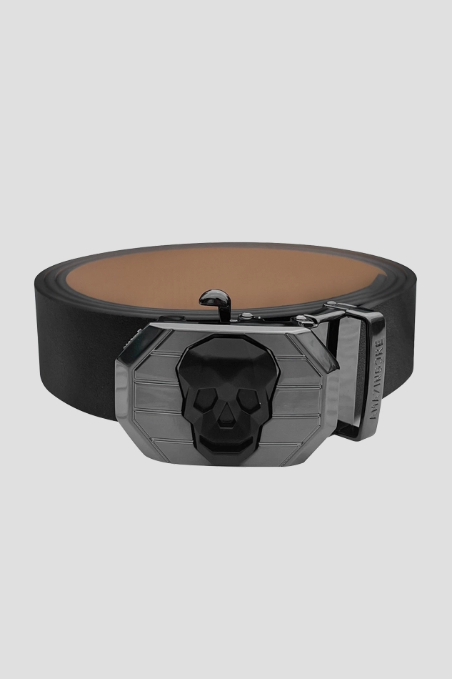 TWO TONE MARKER BELT-BLACK