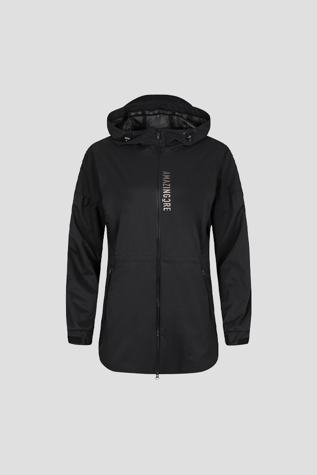 WOMEN DYNEEMA ACCORDIO RAIN JACKET-BLACK