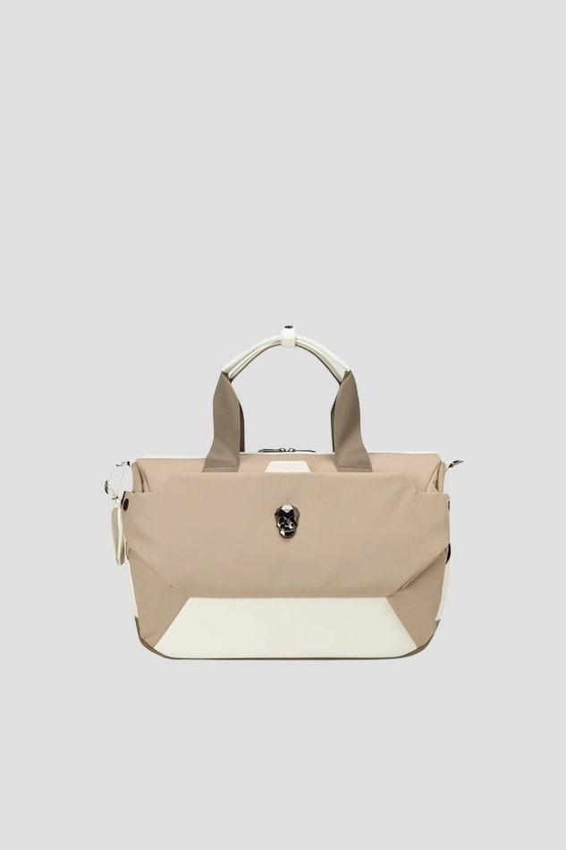 KUD LINE LIGHT BOSTON BAG-KHAKI