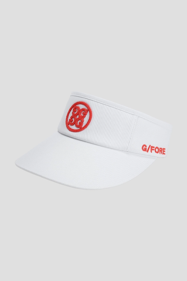 Circle Gs Embroidered Visor WOMEN-RED