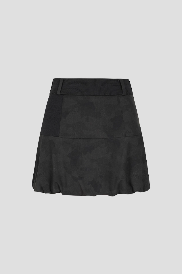 WOMEN SHADOW CAMO HIVE SKIRT-BLACK