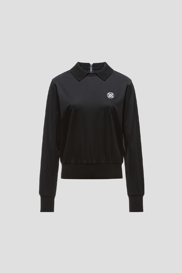 COLLAR PULLOVER WOMEN-BLACK