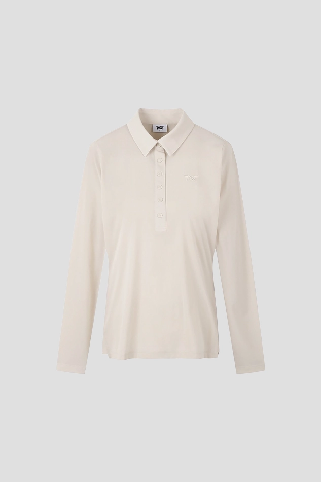 WOMEN MESH LONG SLEEVE-KHAKI