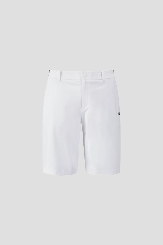 MEN STANDARD FIT SHORT PANTS-WHITE