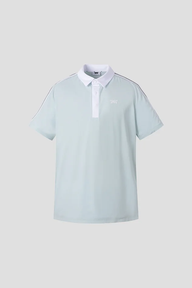 SUMMER KNITTED POINT COLLAR SHORT-SLEEVE