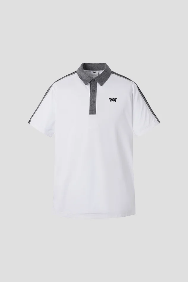 SUMMER KNITTED POINT COLLAR SHORT-SLEEVE